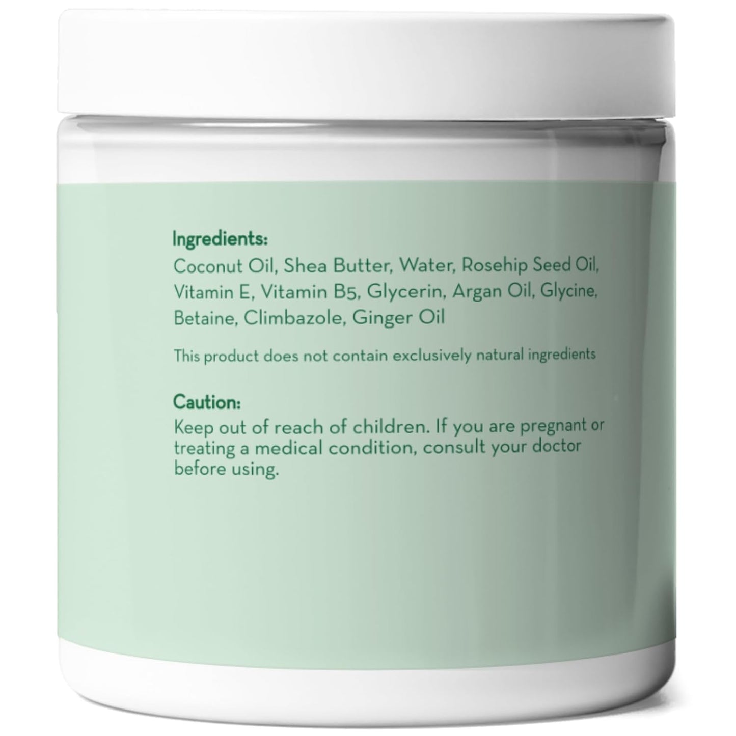 Pure Body Naturals Coconut Oil Hair Mask, Deep Conditioning Hair Treatment for Dry Damaged and Color Treated Hair, Sulfate Free Hair Conditioner, Moisturizes, Repairs, 8.8 Fl Oz