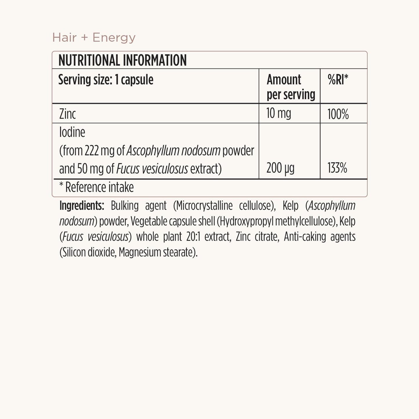 JSHealth Vitamins Hair + Energy Formula | Hair Vitamins for Women and Men with Iodine and Zinc | Supports Hair Strength, Energy Levels, and Healthy Hair Maintenance (60 Capsules Pack of 2)