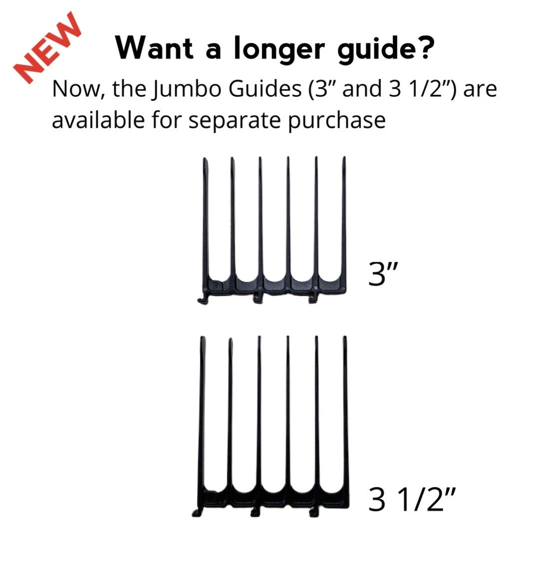 Scissor Clipper Over Comb Hair Cutting Tool - Barber DIY Home Hair Trimming Guide Comb Set (Classic Set, Black)