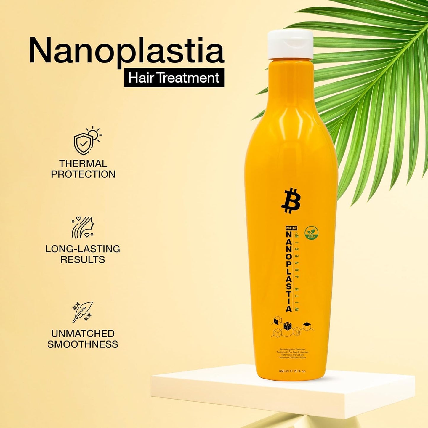 GK HAIR Vegan Nanoplastia Smoothing Hair Treatment โ Keratin Brazilian Blowout Deep Conditioning Hair Mask โ Anti Frizz Hair Products Hair Mask for Damaged Hair Products for Shiny, Healthy Hair