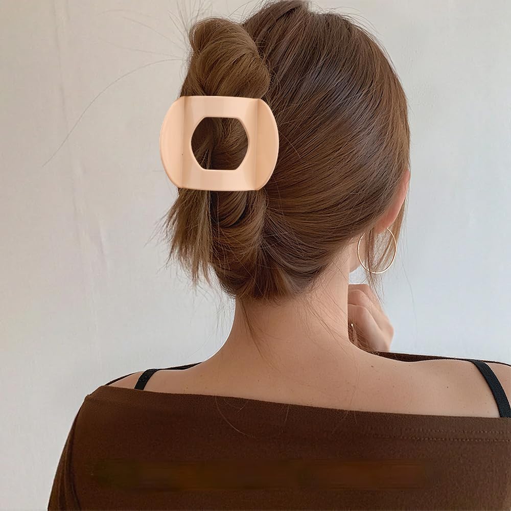 4PCS Large flat Hair Clips for Women Girls Strong Hold French Duckbill Claw Clips for Thick Thin Hair lay Down Hair styling Clips Accessories