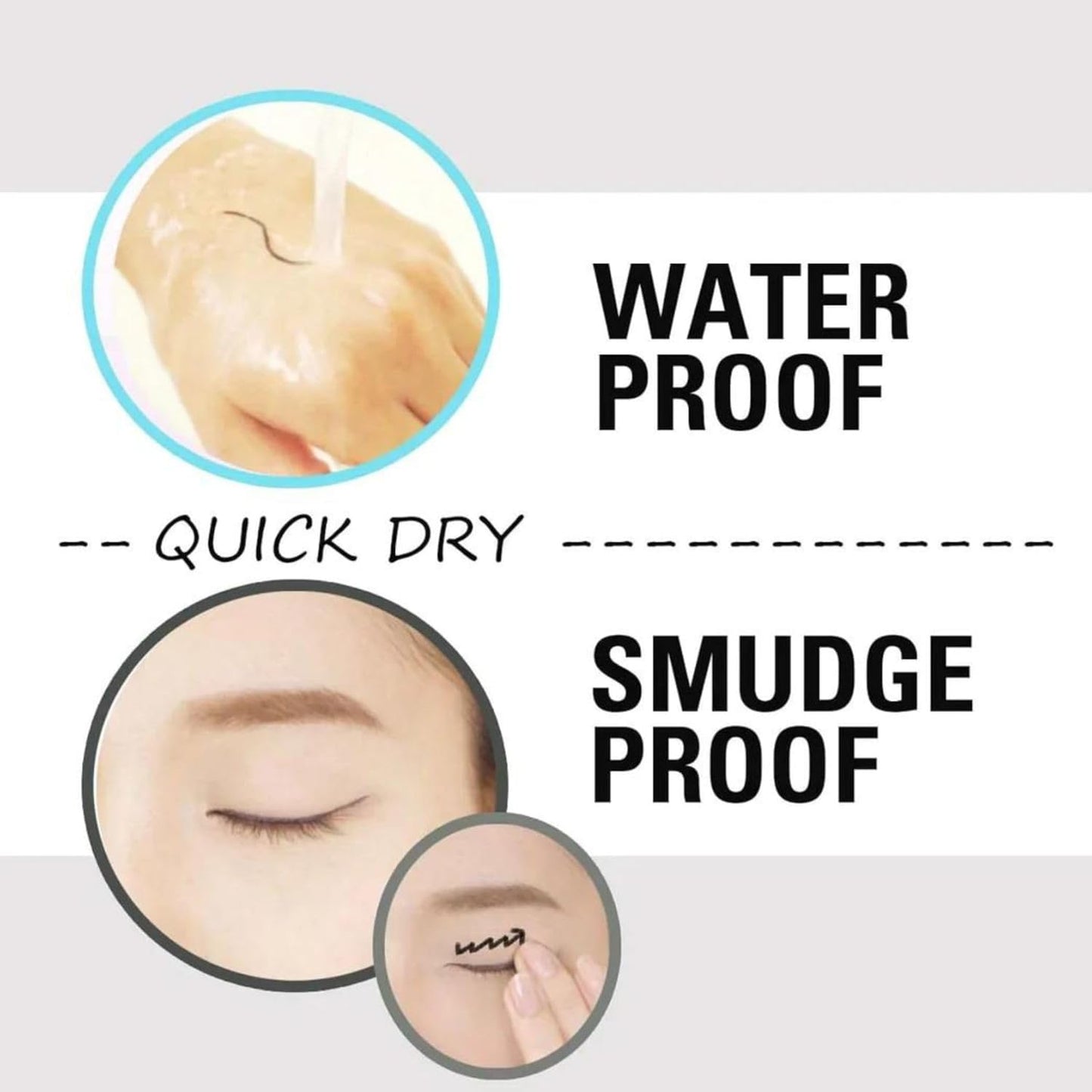 HEROINE MAKE by KISSME Waterproof Eyeliner for Intense Color & Ultra-Fine 0.1mm Tip, Liquid Eyeliner Pen with Organic Beauty Serum, Cat Eye Liner for Long Lasting Dramatic Lines, Jet Black 1 EA, PRIME