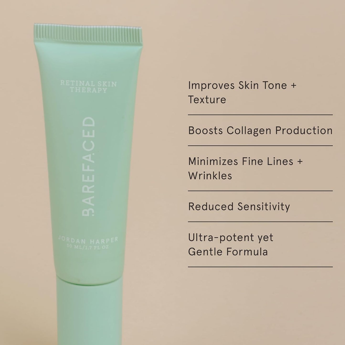 Barefaced Anti-Aging Bundle - Toning Pads, Liquid Gold, RetinAL, Hydrating Lotion - Brighten, Retexture, and Hydrate Skin