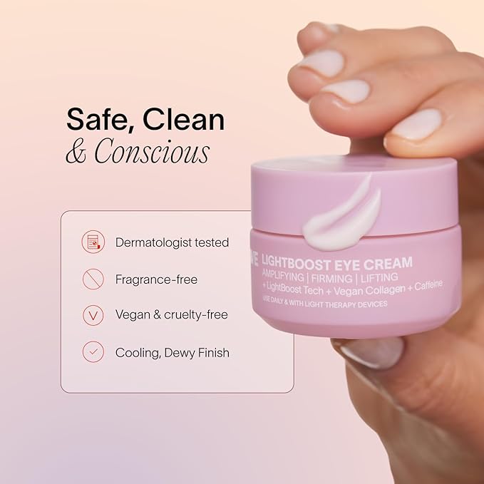 Solawave Eye Recovery Pro Kit | Red Light Therapy Eye Mask + LightBoost Eye Cream | Reduce Fine Lines & Wrinkles, Under Eye Dark Circles, & Puffiness