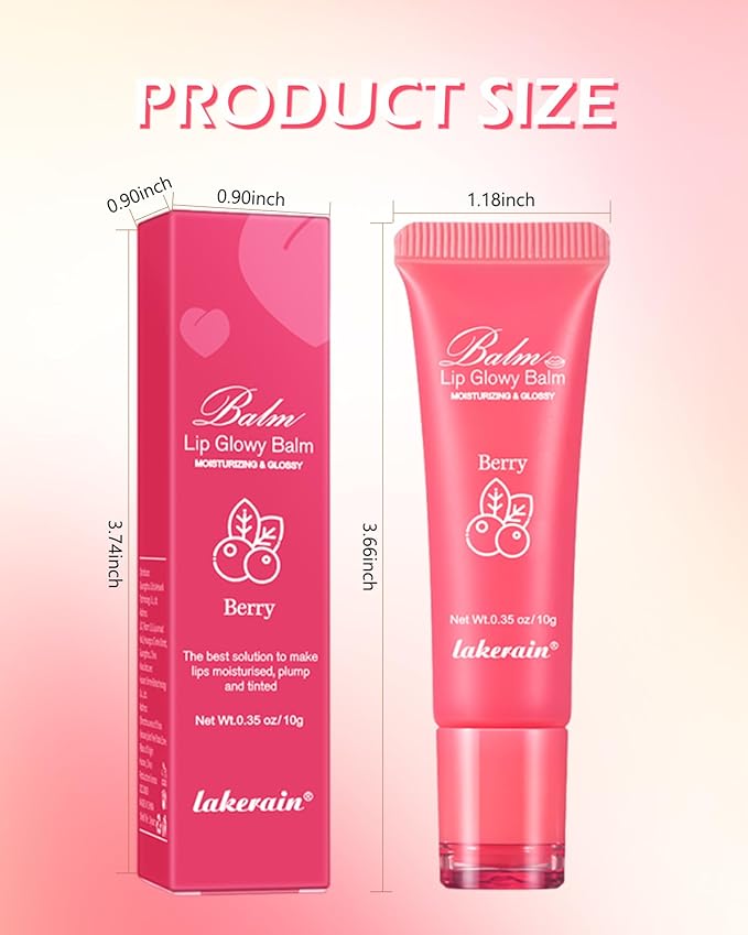 Lip Glowy Balm,Hydrating Nourishing Repair Sleeping Lip Mask,Glossy Finish Lip Moisturizer,Smooth Cracked Chapped Dry Lip,Lip Care Therapy Treatment,Women's Day Makeup Gift for Women-3#Grapefruit