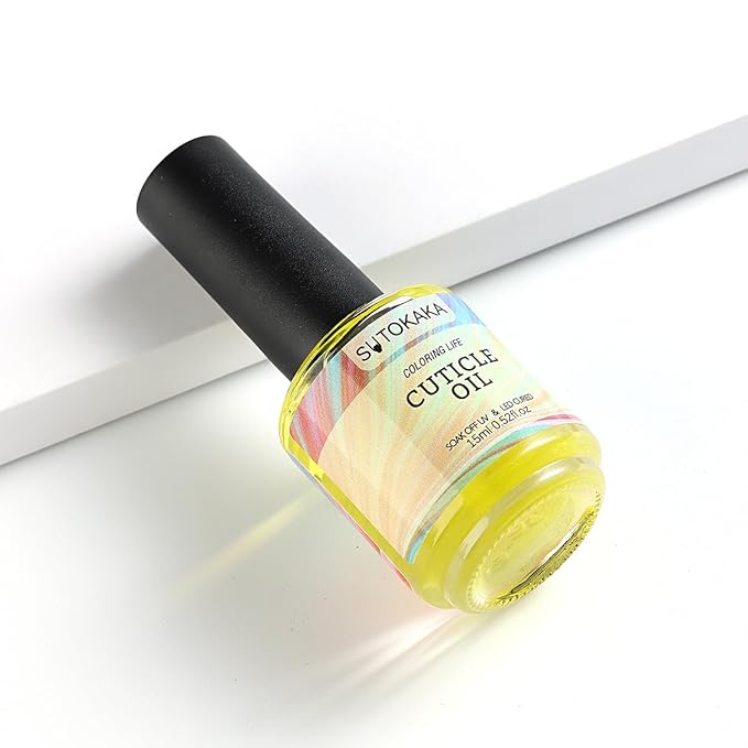 15ml Cuticle Oil, Nail & Cuticle Care Revitalizing Hydrating Oil with Jojoba Oil & Vitamin E for Repaired Thin Nails