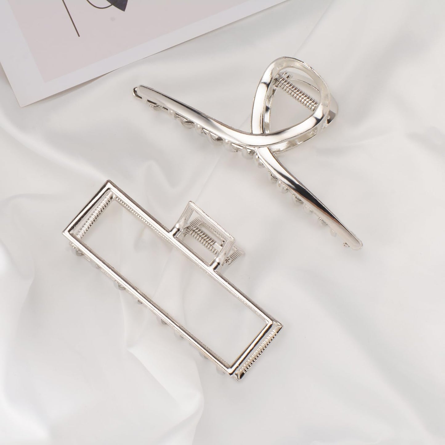 Mehayi 3 PCS Metal Large Hair Claw Clips for Thick Heavy Hair, Big Non-Slip Hair Catch Barrette Jaw Clamp, Strong Hold Claw Barrettes for Long Hair, Fashion Hair Styling Accessories for Women Girls