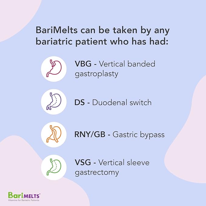 BariMelts Bariatric Multivitamin with Iron 1 Month (60 Fast-Dissolving