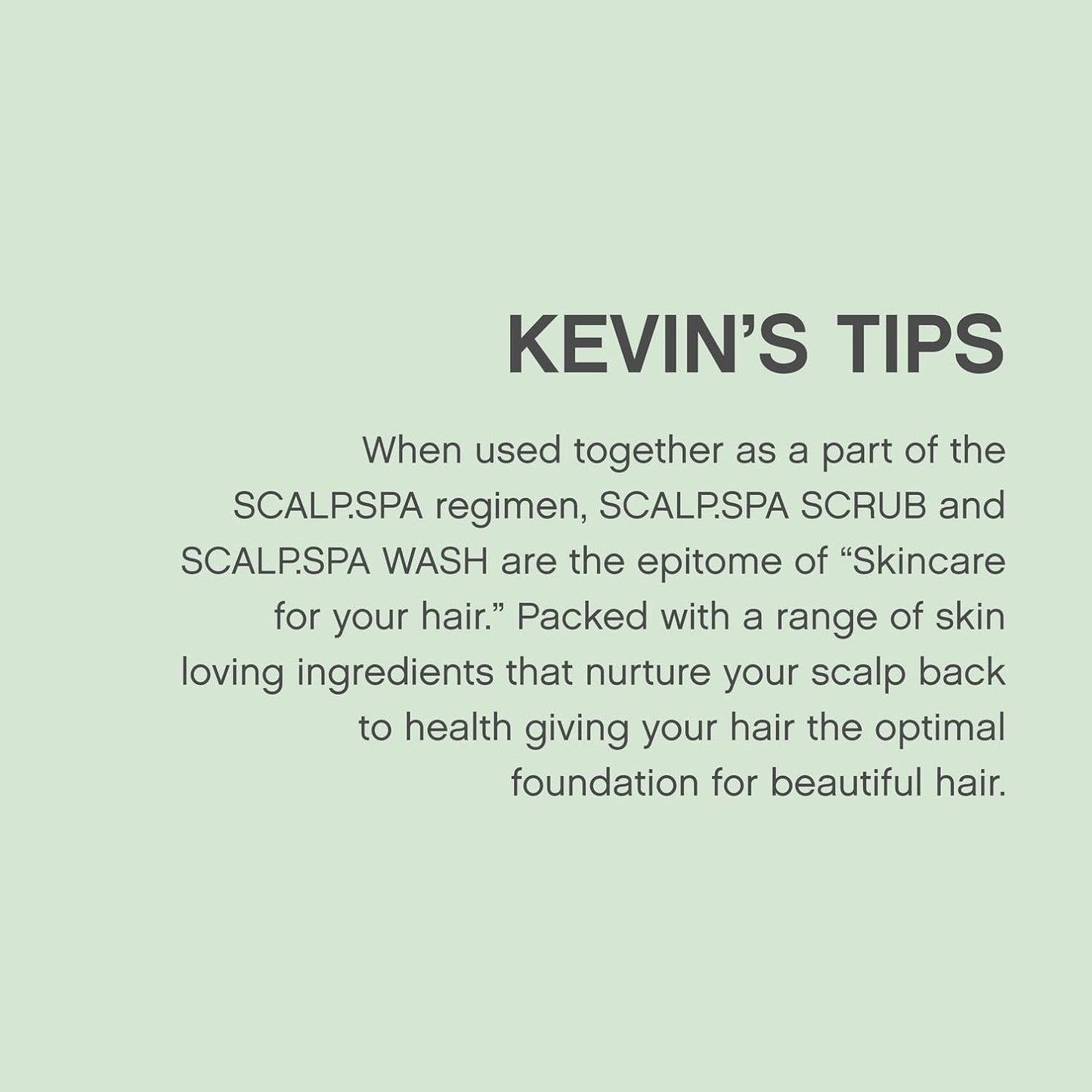 KEVIN.MURPHY SCALP.SPA WASH - Clarifying Scalp Shampoo - For All Hair Types - Soothes Dry Scalp - Colour Safe - Sulphate & Paraben Free Shampoo - 250 mL / 8.4 fl oz