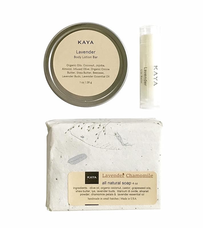 Kaya Lavender Mini Gift Set, Handmade Bath & Body Gift | Gift for Mom