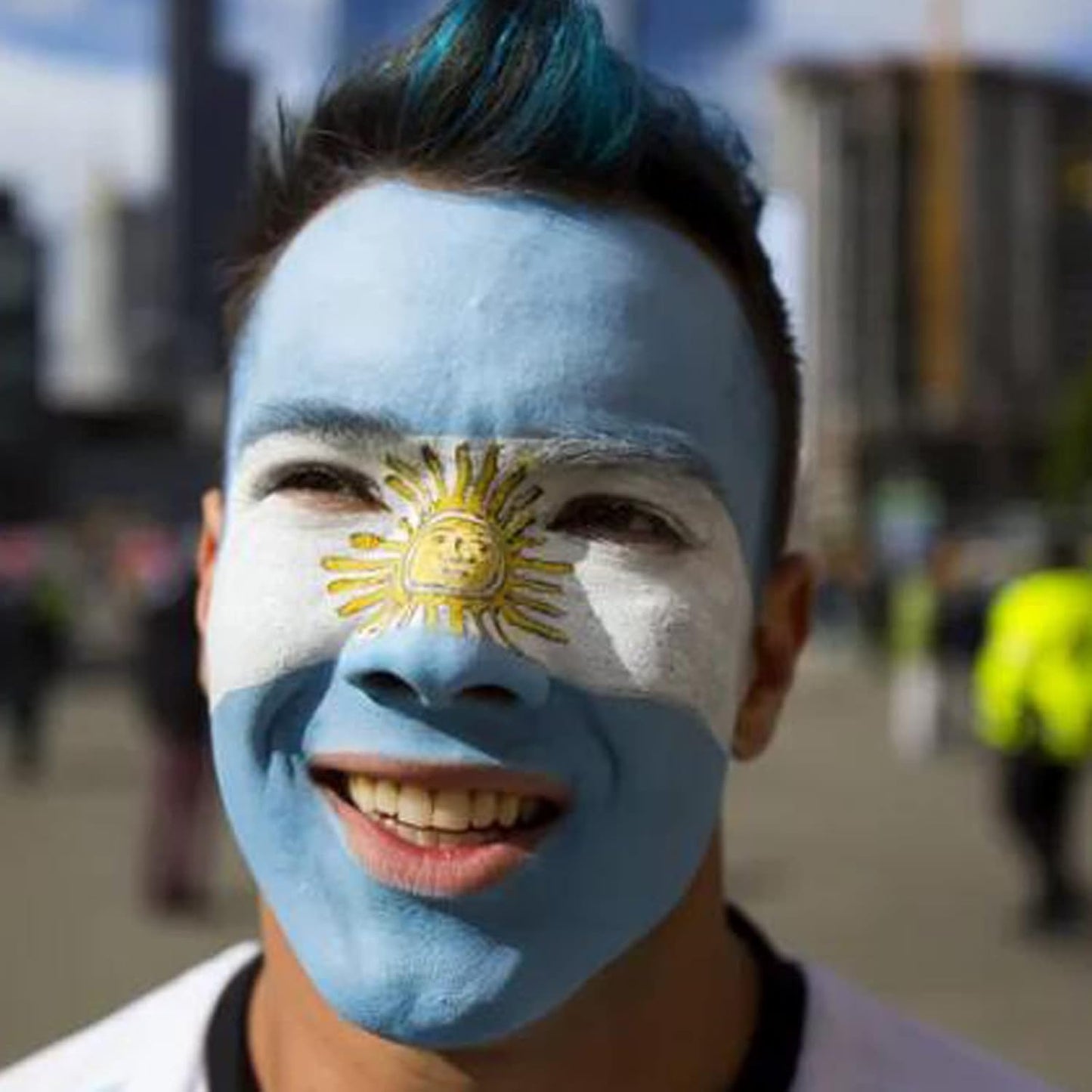 MEICOLY Light Blue Face Body Paint Stick,Pale Baby Blue Face Paint for Halloween SFX Cosplay Corpse Bride Avatar Sally Makeup,Waterproof Eye Black Stick for Baseball Softball Football Lacrosse