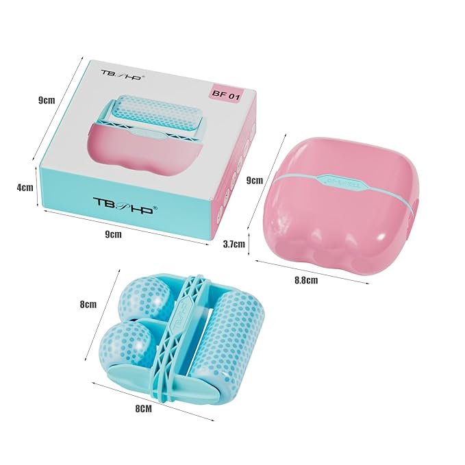TBPHP Ice Roller BF01 for Face & Eye with Plastic Cover Massager Face Massage Roller Tools (Blue)