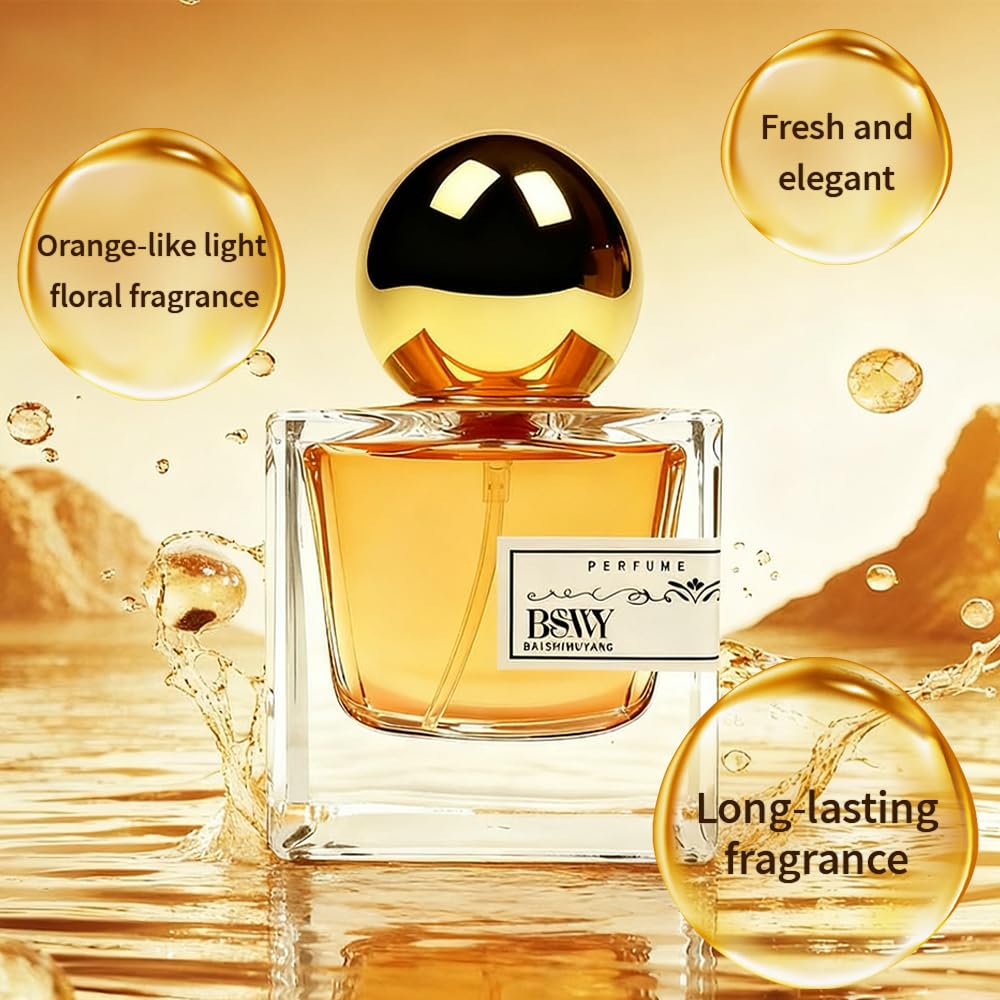 Women's perfume - Orange Blossom, 1.7 Fl Oz/ 50 ML Eau De Parfum, Delicate Floral and Soothing Scent -Perfumes for Women Long Lasting - Premium Ingredients - Everyday Fragrance, Travel Size