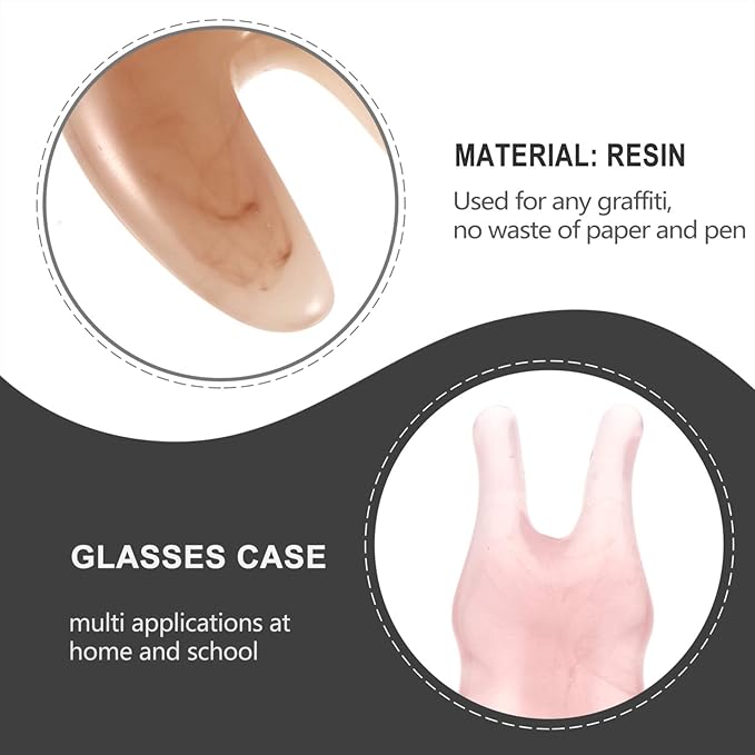 Healifty Resin Massage Comb 2Pcs - Guasha Scalp Comb, Handheld Gua Sha Scraping Massage Tool for Head Caring, Relax (Pink)