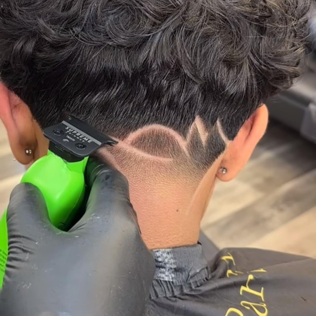 Supreme Trimmer Vader Trimmer & Crunch Foil Shaver Barber Haircutting Kit | Professional DLC T-Blade Beard Trimmer ST3778 & STF602 Waterproof IPX6 Shaver Set | (Acid)