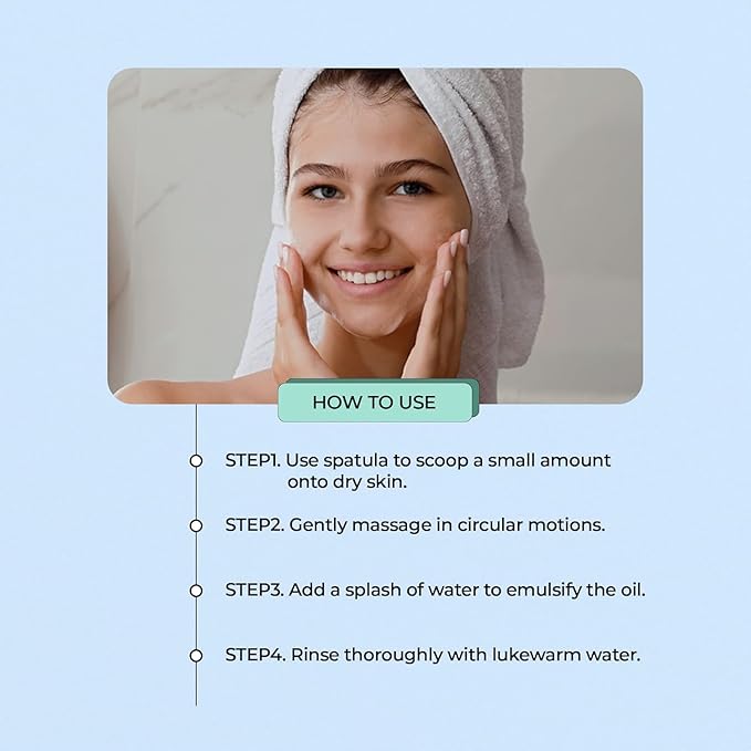 YADAH Green Tea Cleansing Balm II (0.84fl oz) - Makeup Remover, Moisturizing, Residue-Free. Korean Skin Care. Vegan, For Sensitive Skin, Botanical oil extract.