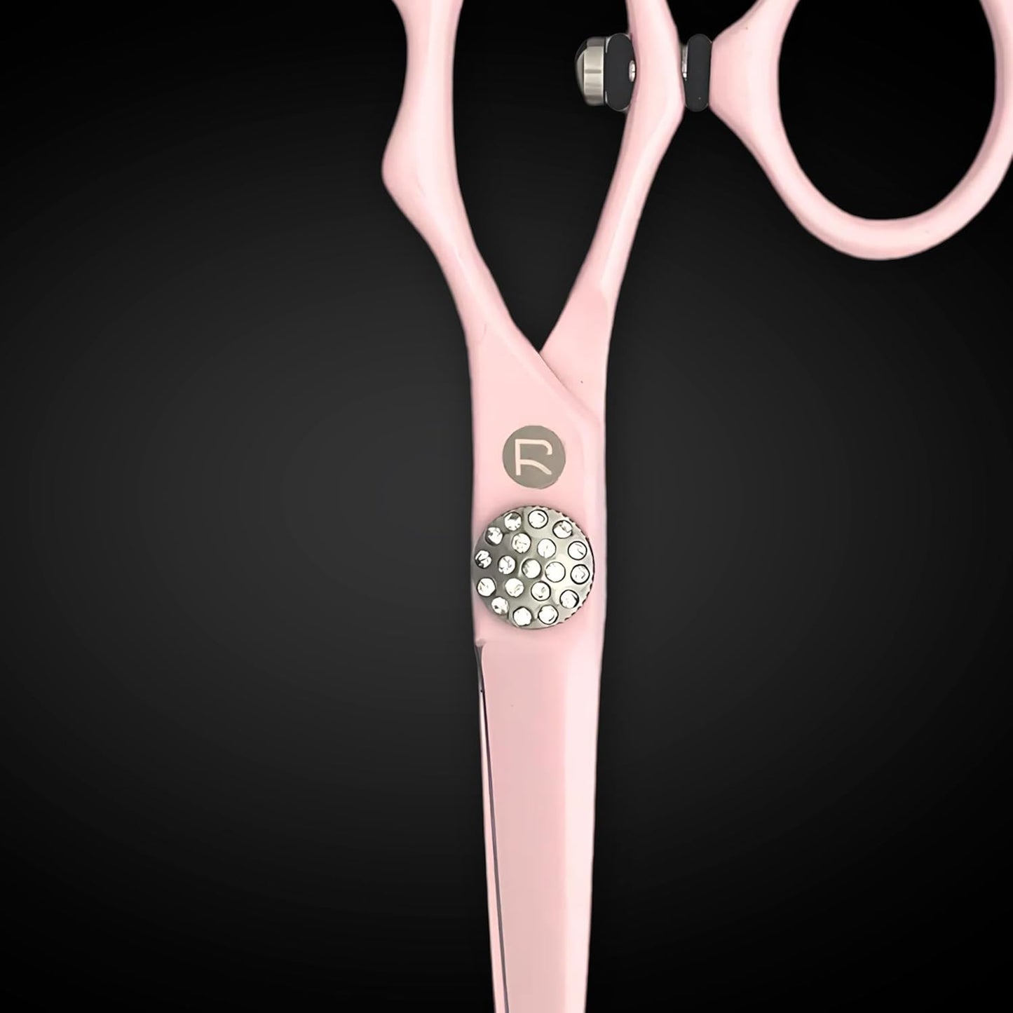 Pink Swivel Hair Scissors Set for Professional Use - 440C Stainless Steel w/Pink Titanium Finish - Sharp, Durable (5.5" Swivel Set)