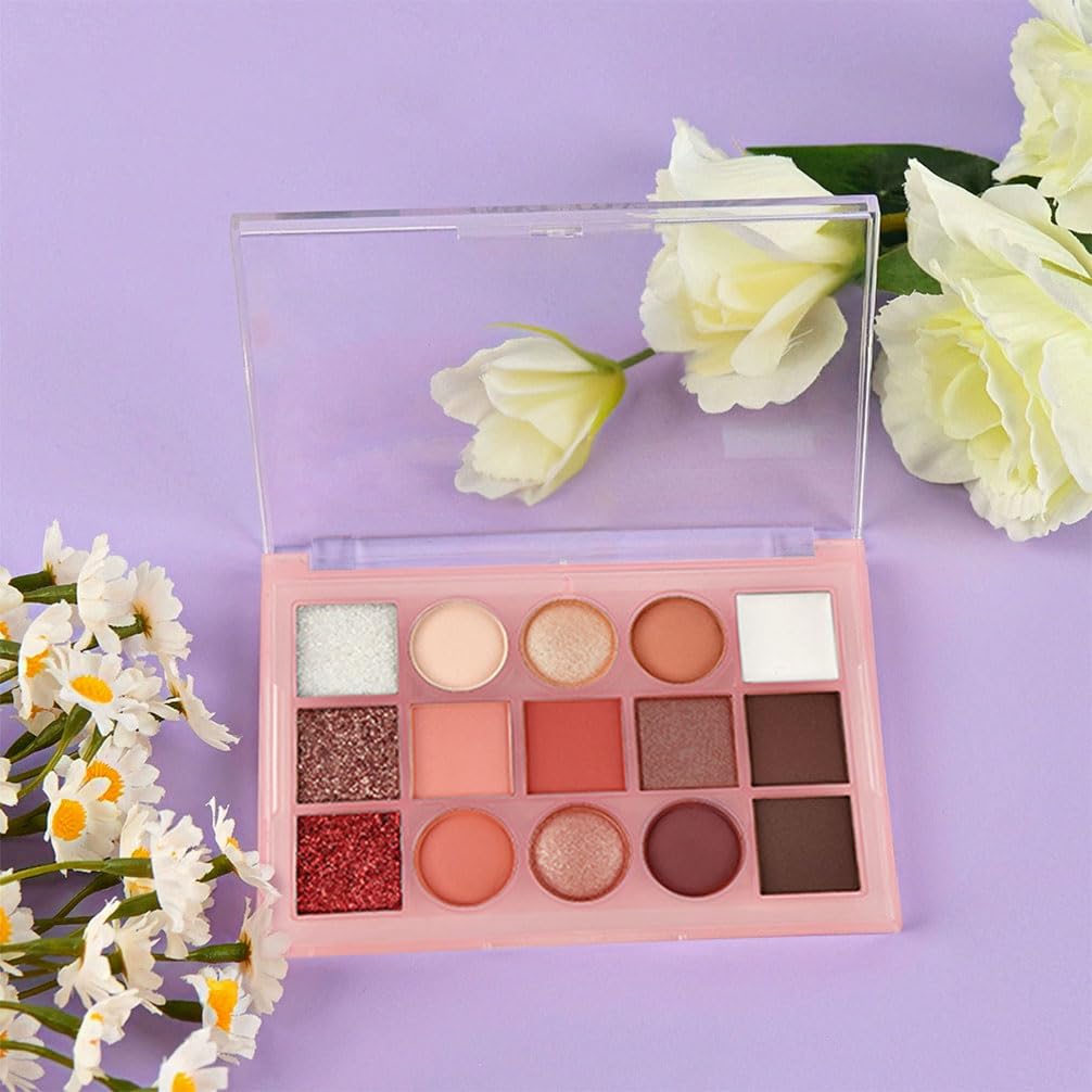 Eyeshadow Palette Makeup โ Neutral Nude Matte & Shimmer Eyeshadow Palette, High Pigment Waterproof Glitter Eye shadow,Blendable Pink, Brown, Rose Gold Eye Makeup (F-02#, 1 Count (Pack of 1))