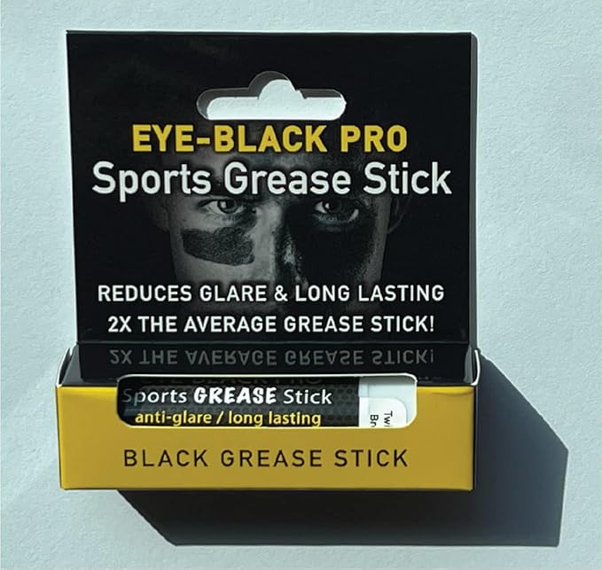 Eye Black, Pro Sports, Grease Stick Tube, Reduce Glare, Face Painting, Long Lasting, Skin Safe, Net 8.2g (1 Pack)