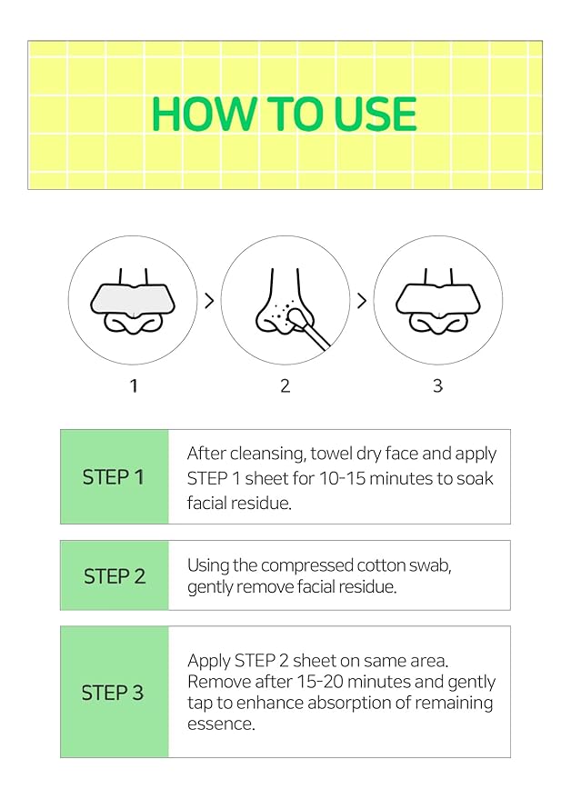 BRING GREEN Tea Tree Cica Pore Strip (3-Pack) with 6 Compressed Cotton Swabs | Deep Pore Cleansing & Blackhead Removal | Non-Comedogenic, Vegan Nose Strips for Oily & Sensitive Skin