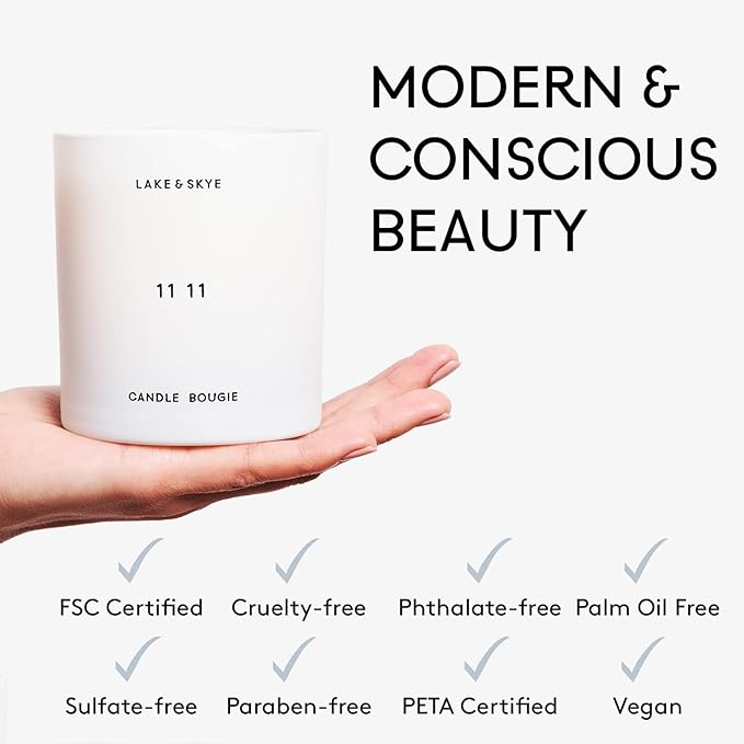 Lake & Skye 11 11 Body Oil Mini, 0.33 fl oz (10 ml) - Hydrating with Vitamin E & Sweet Almond Oil - Sheer & Uplifting Scent