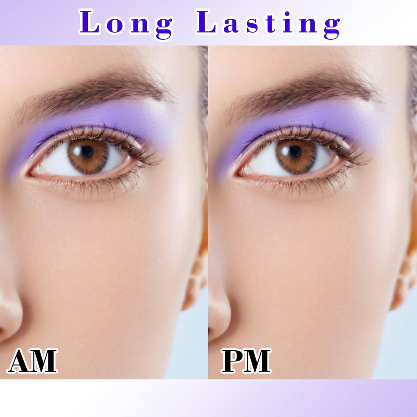 MEICOLY Light Purple Eyeshadow with Mirror,Matte Violet Lavender Eye Shadow Palette,Lilac Purple Powder Makeup,Single Eyeshadow for Women and Girls,Eye Makeup Eyelid Color