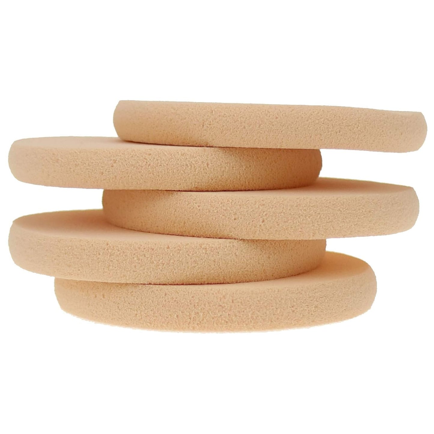 25 Pcs Women's Round Soft Makeup Beauty Eye Face Foundation Blender Facial Smooth Powder Puff Cosmetics Blush Applicators Sponges Use for Dry and Wet