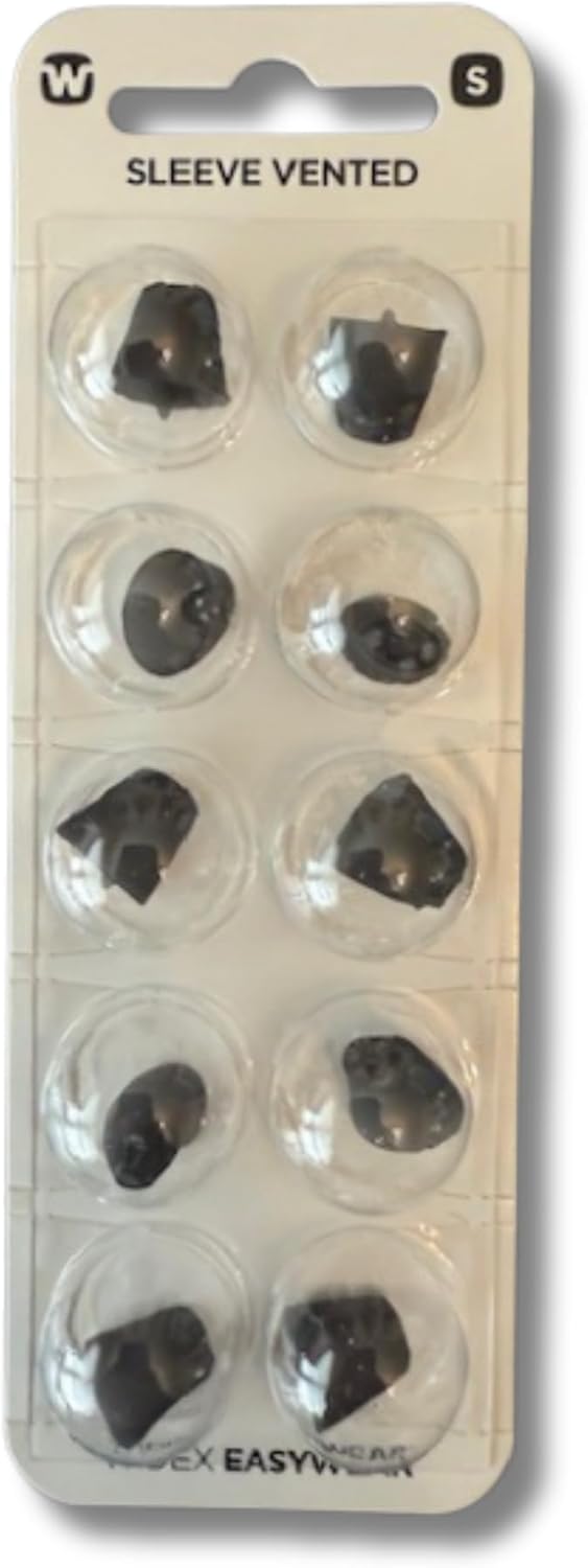 Widex Sleeve Vented Ear Tips – Comfortable & Breathable Design for Natural Sound (Small)