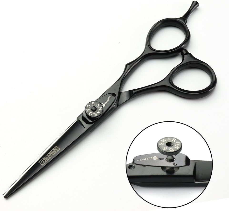 5/5.5/6 Professional Barber Set, with sharp blades that are easy to trim, suitable for hairdressers and hair salons (6-inch -2pc-D)