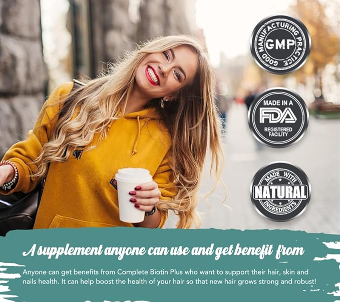 Complete Biotin Plus, Cinnamon Roll Flavor, Liposomal Formula, Biotin, Pumpkin Seed Oil, Black Cumin Seed Oil, D3, Hair Health, 15 Day Supply