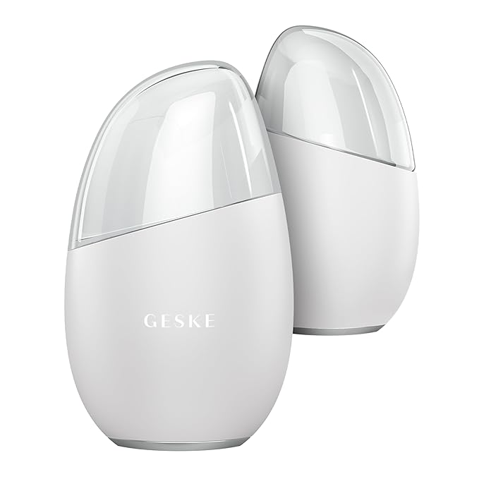 SmartAppGuided™ Cool & Warm Eye & Face Massager | 7 in 1 | Multi Massager | Face & Neck | Battery-free Cooling & Warming | Firms, Relaxes & De-Puffs Skin | Eye-Nose Area Targeted Design