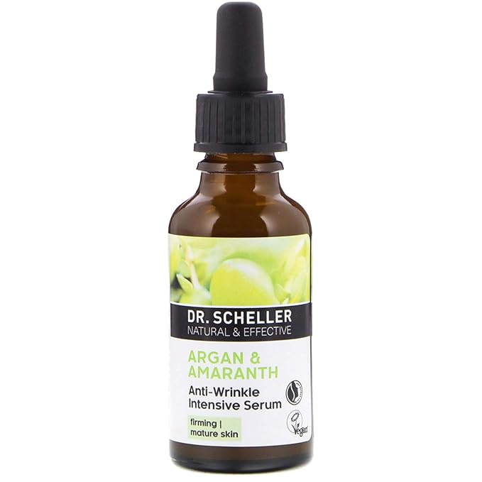 Argan Oil & Amaranth Anti-Wrinkle Intensive Serum for Firming and Demanding Skin Dr. Scheller Skin Care 1 oz Liquid