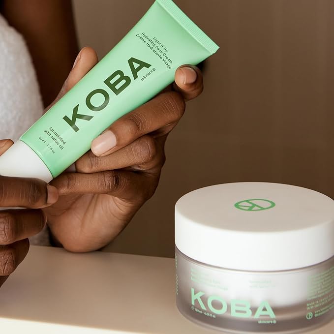 KOBA Safou Sorbet Cleansing Balm - Refreshing & Hydrating Cleansing Balm - For All Skin Types - Floral, Fresh, & Woody Fragrance - Vegan - Natural Ingredients - Safou Oil, Shea Butter, & Jojoba Oil