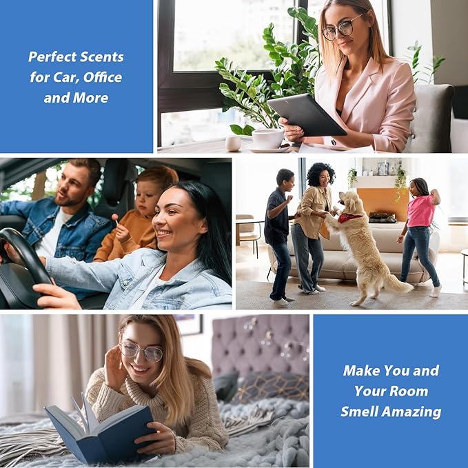 Fragrance Oil Relax Set, 6 * 10ML Diffuser Oil for Home, Candle Making Scents, Aomatherapy Essential Oils for Diffuser