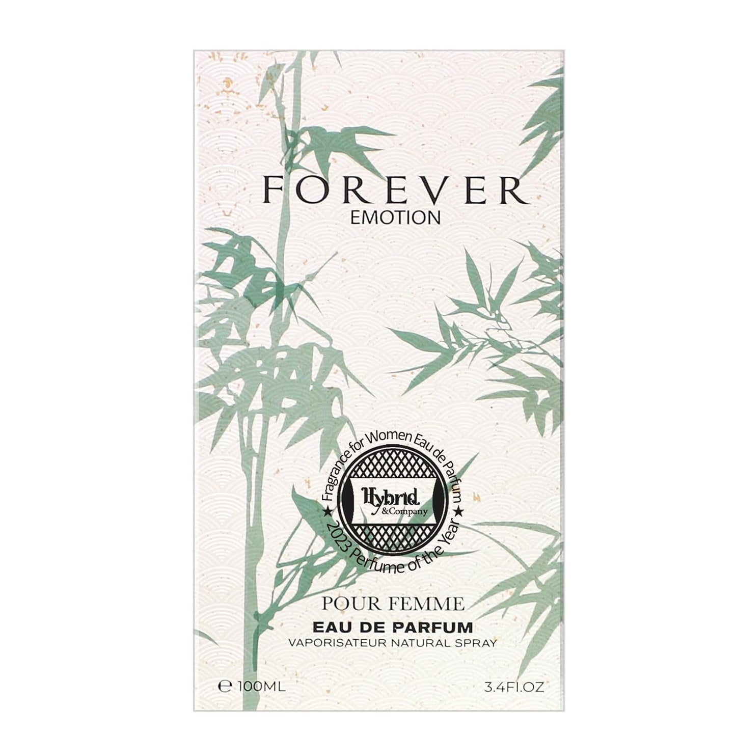 Hybrid & Company Forever Emotion Pour Femme Eau De Parfum Natural Spray Vaporisateur,3.4FL.OZ