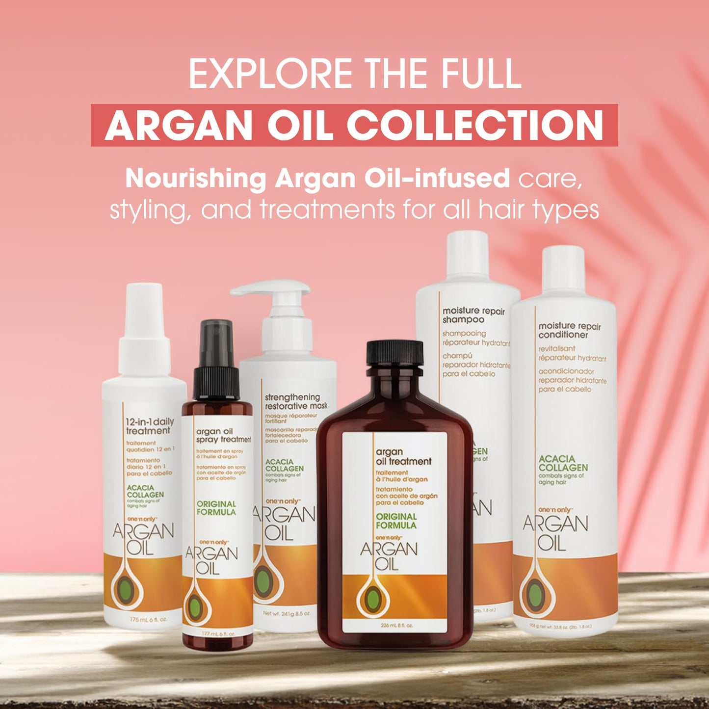 One 'N Only Argan Oil Hair Treatment - Lightweight & Hydrating Hair Oil for Natural, Wigs & Extensions - Shine Enhancing, Heat Protectant & Frizz Control (3.4 oz)