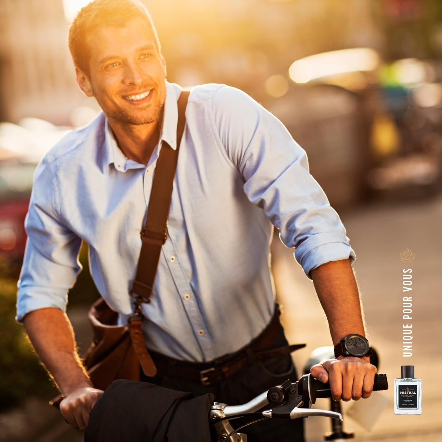 Mistral Men’s Cologne – Salted Gin Eau de Parfum | Fresh & Aquatic Masculine Scent with Grapefruit, Amber, Mint & White Musk | Cruelty-Free & Long-Lasting Perfume for Men, Made in France - 3.4 Oz