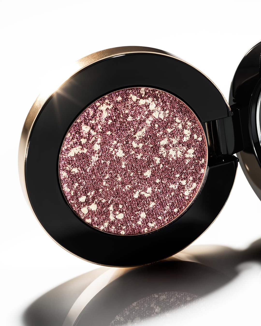 MAKE Beauty Multi-Chromatic Eye Shadow. Metal Reflecting Luminous Foil Finish Creamy, Buildable, Dimensional Long-wear, Crease-proof Powder Eyeshadow, Multichrome Shade - Rover, Magenta Pink