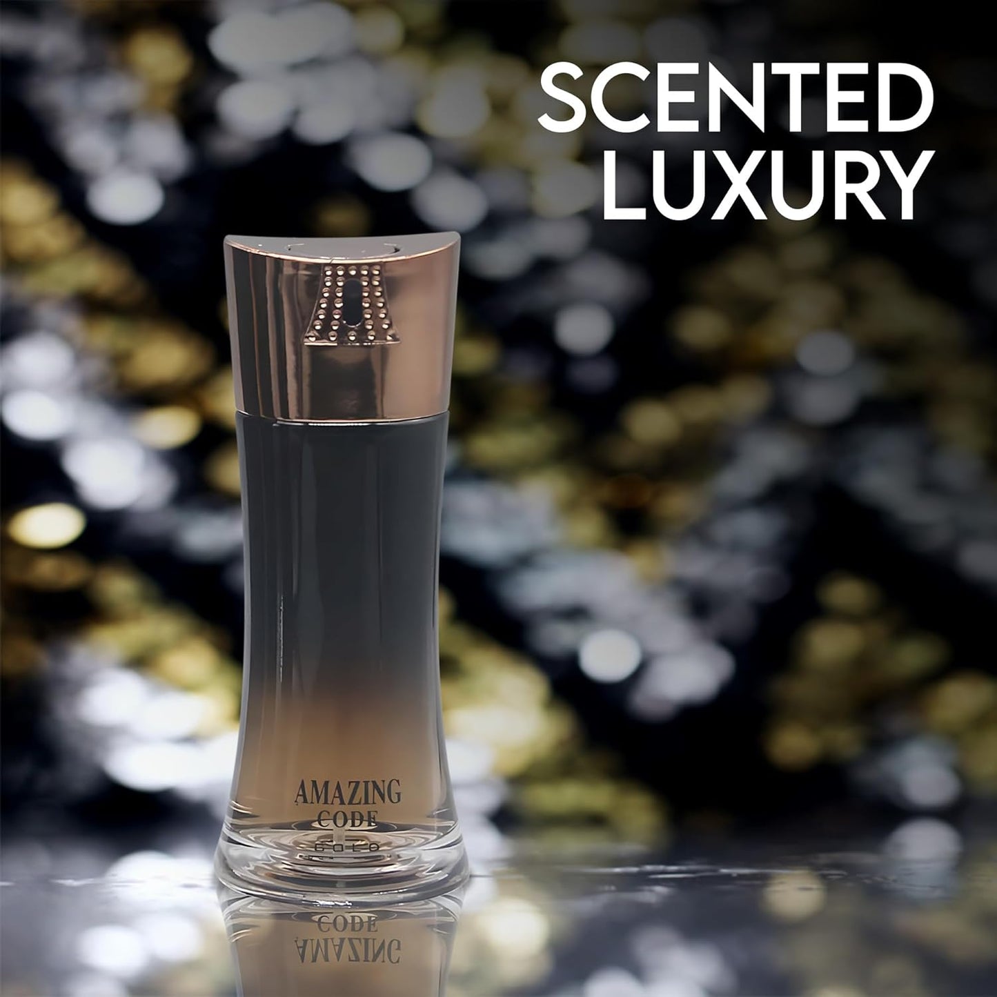 Amazing Code Eau De Parfum Top Notes Of Lemon, Bergamot, Star Anise, Olive Blossom & Guaiac Wood - Base Notes Of Leather,Bean & Tobacco - Ideal For Daily Wear -3.4 Oz Bottle