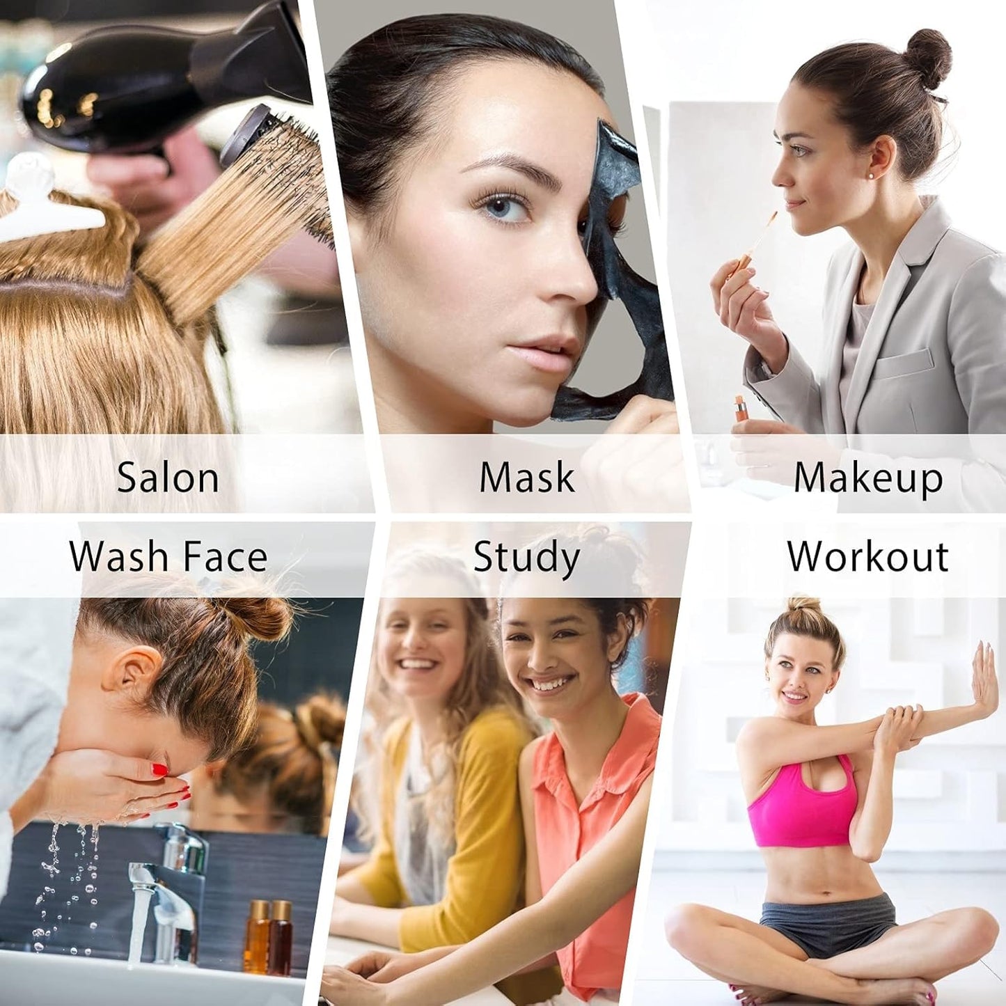 Ondder 48 Pcs Pink Butterfly Hair Clips for Styling and Sectioning - Pro Claws Clamps for Cutting, Coloring - Hair Accessories for Women Girls