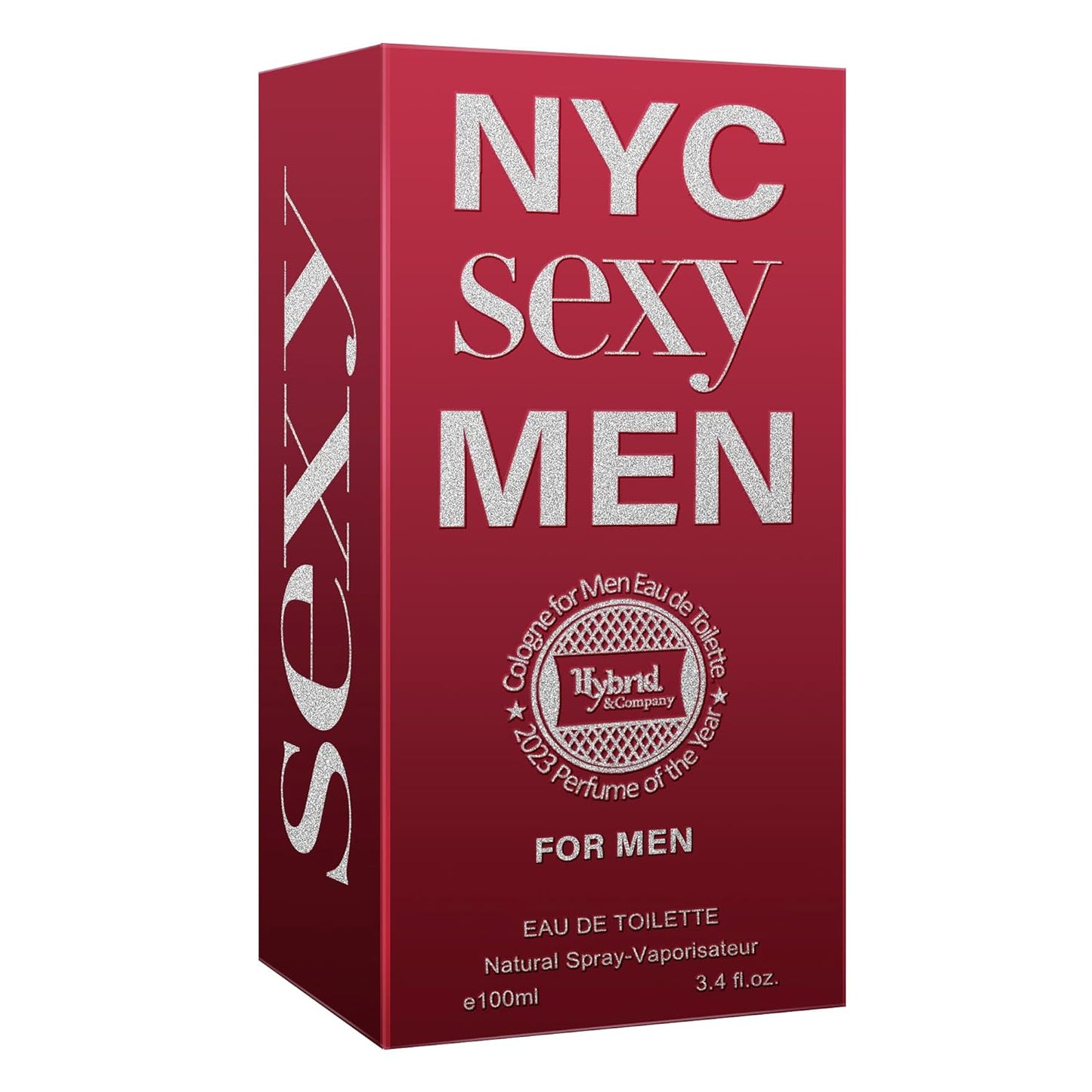 Hybrid & Company Nyc Sexy Men Eau De Toilette Natural Spray Vaporisateur,3.4FL.OZ