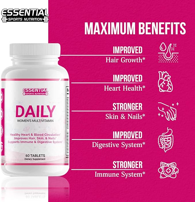 Multivitamins for Women Supplement-Includes Biotin -Vitamin A- Energy and Immune Support, to Improve Blood Circulation, Skin, Hair & Nails
