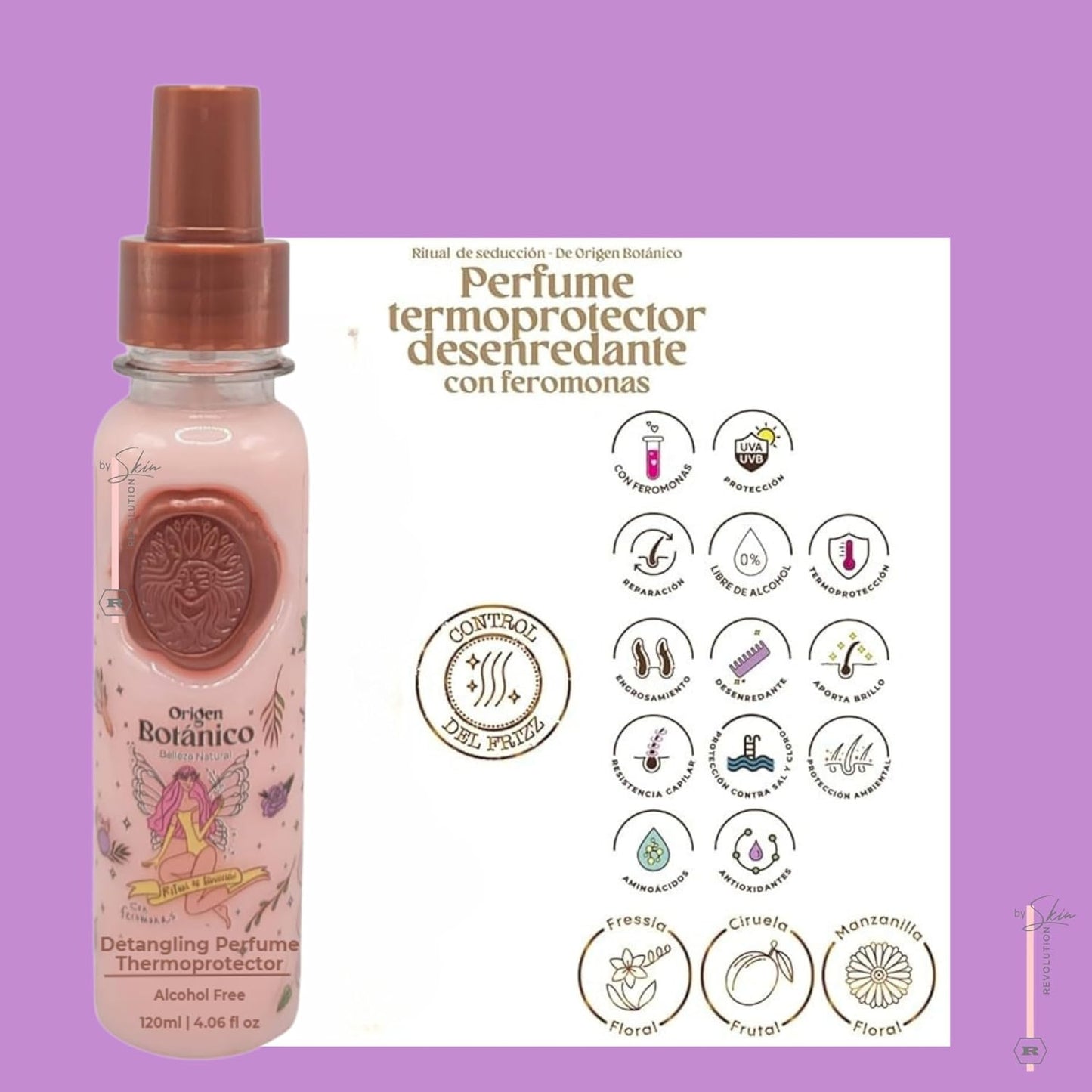 Aftercare for Ritual Botánico Keratina Orgánica | Treatment to Straighten, Repair and Relax Hair | Natural, Organic & Vegan | Product of Colombia | Perfume Termoprotector, 120ml/4.05 Fl Oz (2 Count)