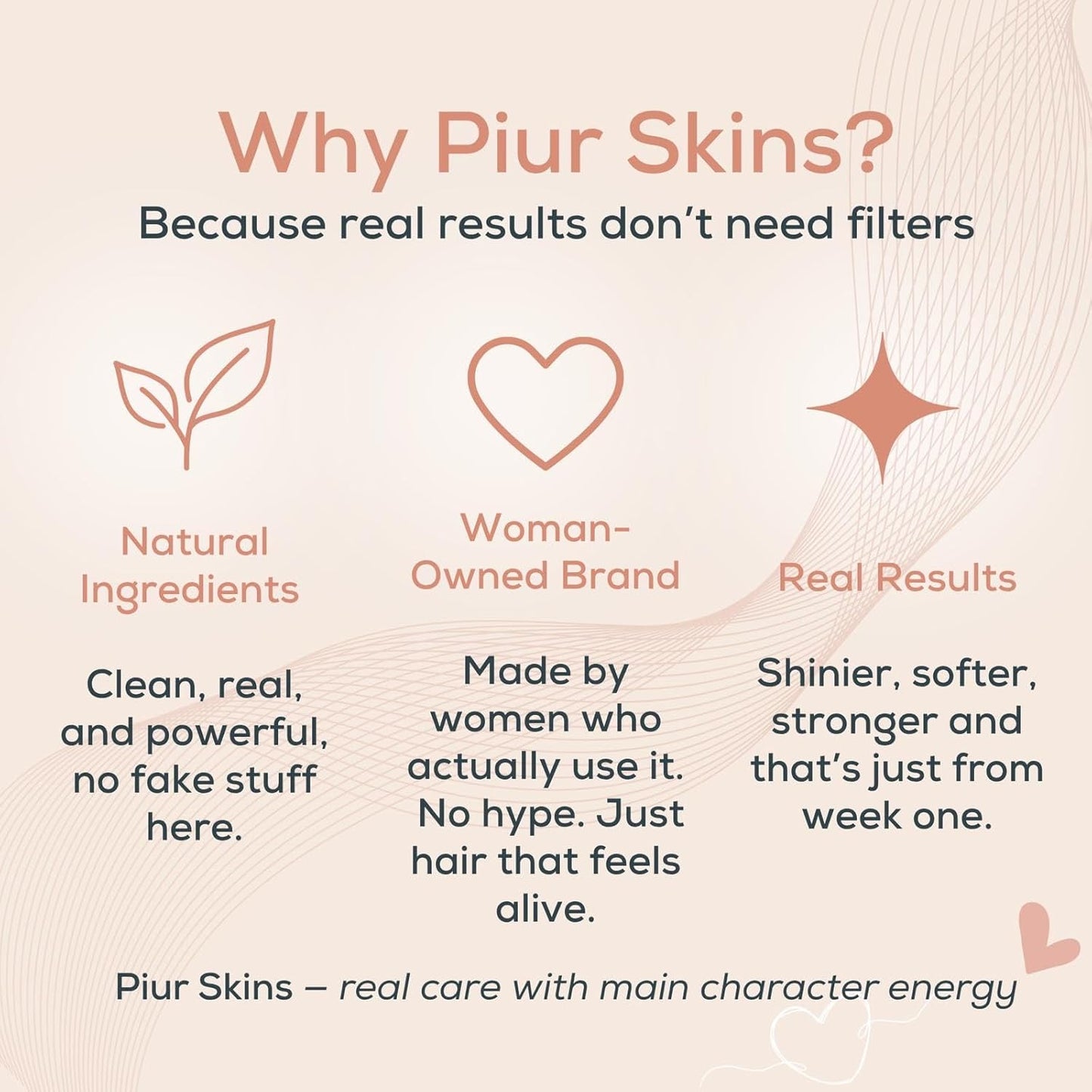 Piur Skins Awesome Hair Growth Serum with Organic Oils & Hyaluronic Acid - Natural Scalp Nourishment for Thicker, Stronger Hair - 30ml, White