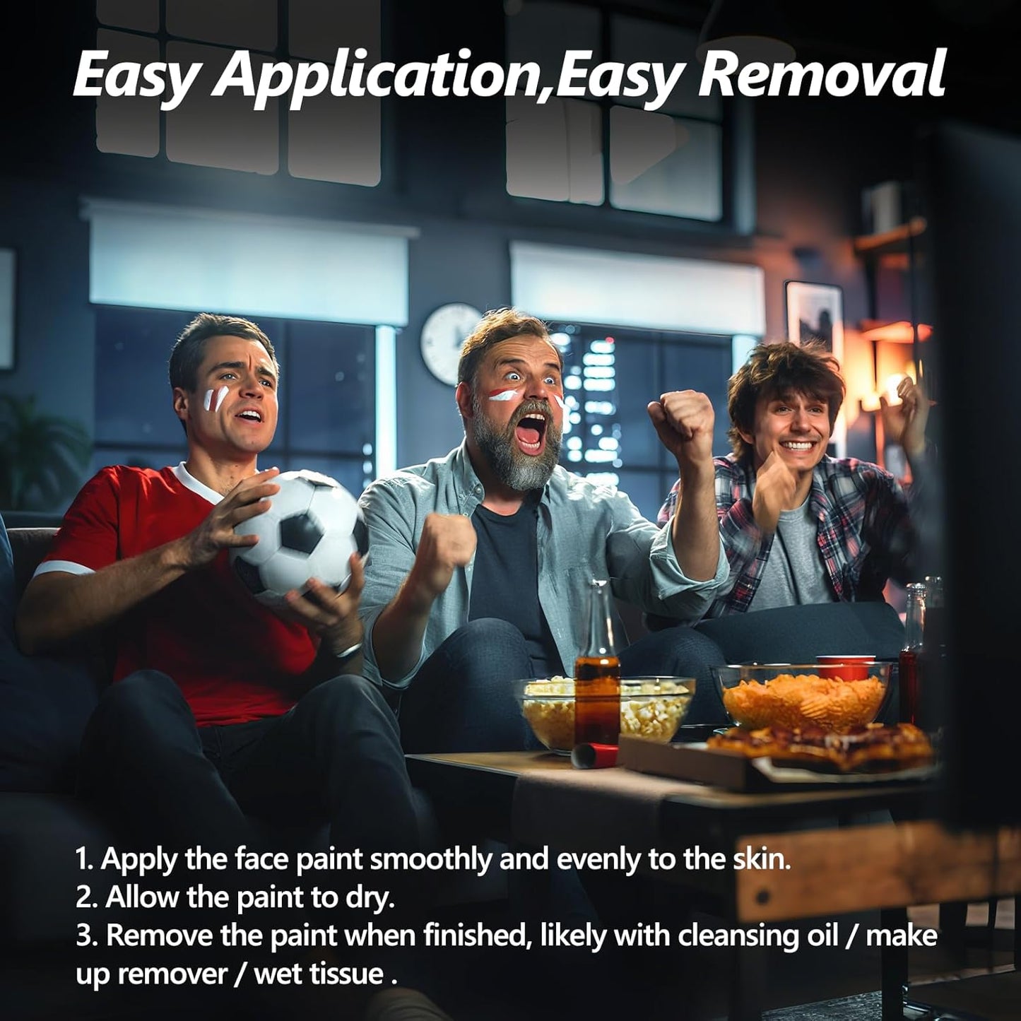 Dmsky 10 Packs Eye Black Sports Stick for Football, Baseball, Softball-Anti-Glare Face Body Paint Stick Kit,Water-Proof Eye Sports Paint Sticks,10 Color Eyeblack Painting Kit for Athletes & Fans