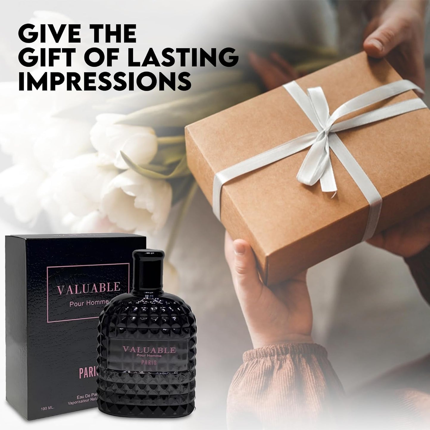 Valuable Paris Sensual Woody Cologne for Men | Long Lasting Perfume Aromatic Scent, Eau de Parfum Natural Spray Fragrance- Great Holiday Gift, 3.4 Fl Oz/100 Ml