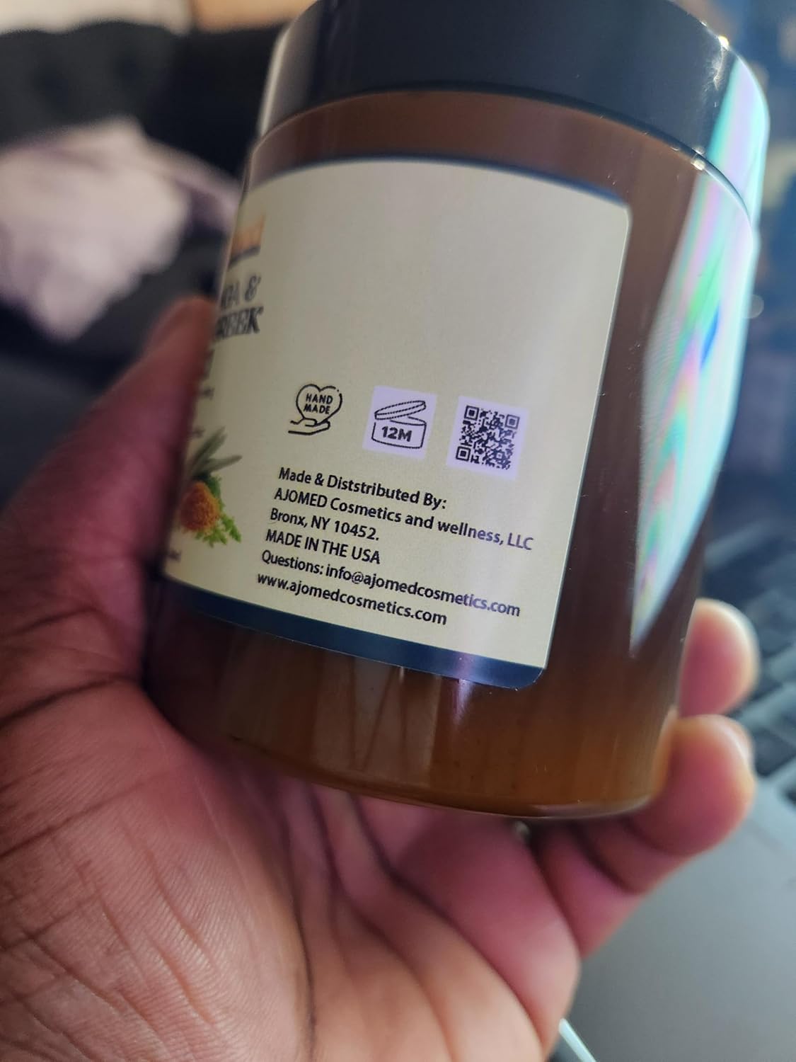 MORINGA & FENUGREEK HAIR MASK- HAIR treatment masque- Conditioner for Dry or Damaged Hair & dandruff (8 Ounces)