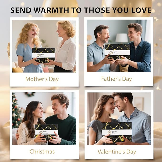 Mother's Day Gift, Skin Care Set, 28pcs Body & Facial Kit Gifts for Women & Men includes Face Cream, Bath Oil, Scented Candle, Hyaluronic Acid Face Serum, Facial Skin Care Set, Birthday, Christmas,Dad