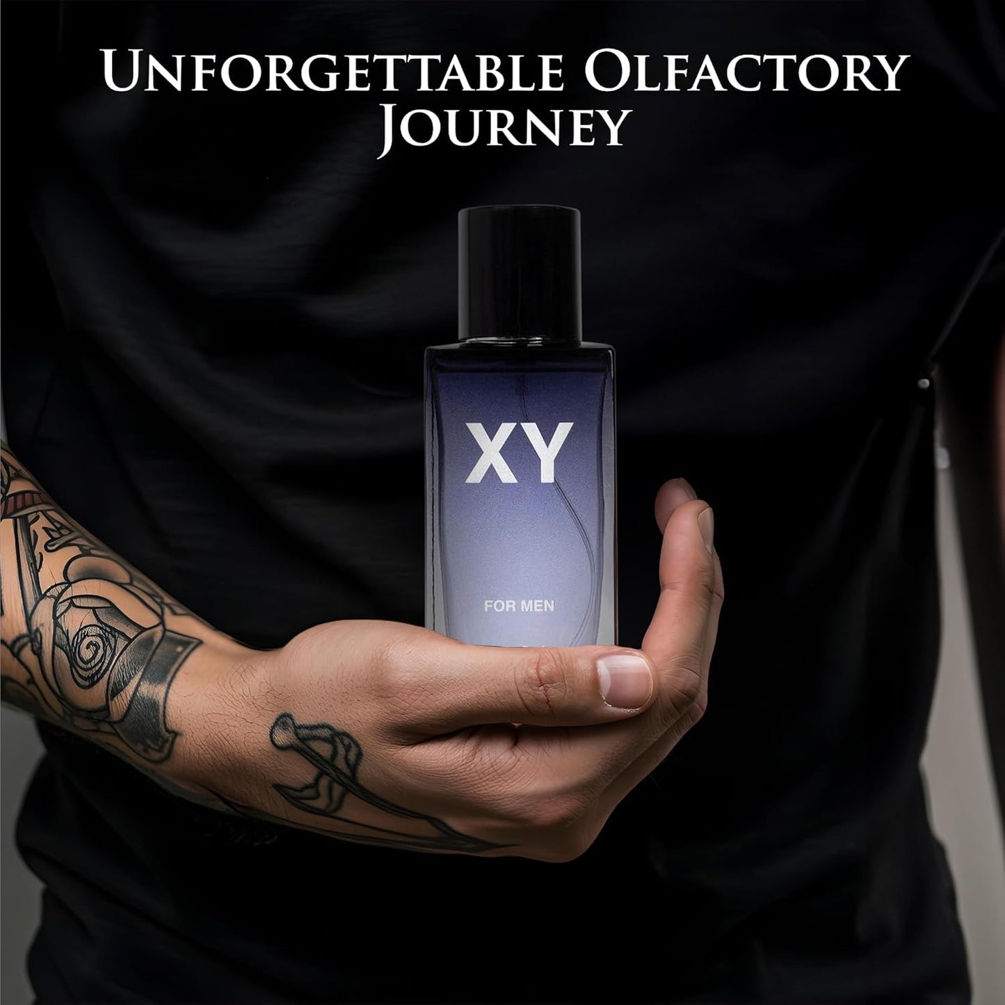 XY for Men - Aromatic Fougere Fragrance - Top Notes of Apple, Ginger & Bergamot Mix with Sage & Juniper Berries - Base Scent of Tonka bean, Amberwood & Olibanum - Elegant 100ml Bottle, Parfume Men