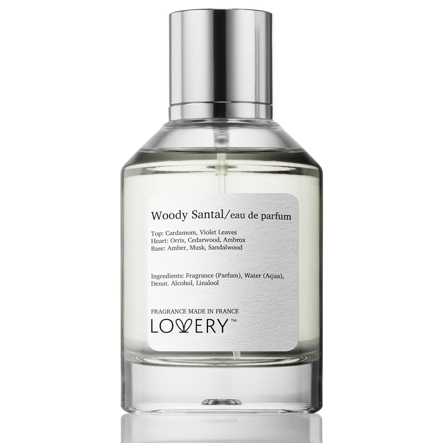 LOVERY Woody Santal Eau de Parum Inspired by L.L.B.O Fragrance S.antal 33, Long Lasting Perfume for Women & Men, Vegan, Clean Unisex Perfume Spray, 100 ml EDP Perfumes for Women - Made in France